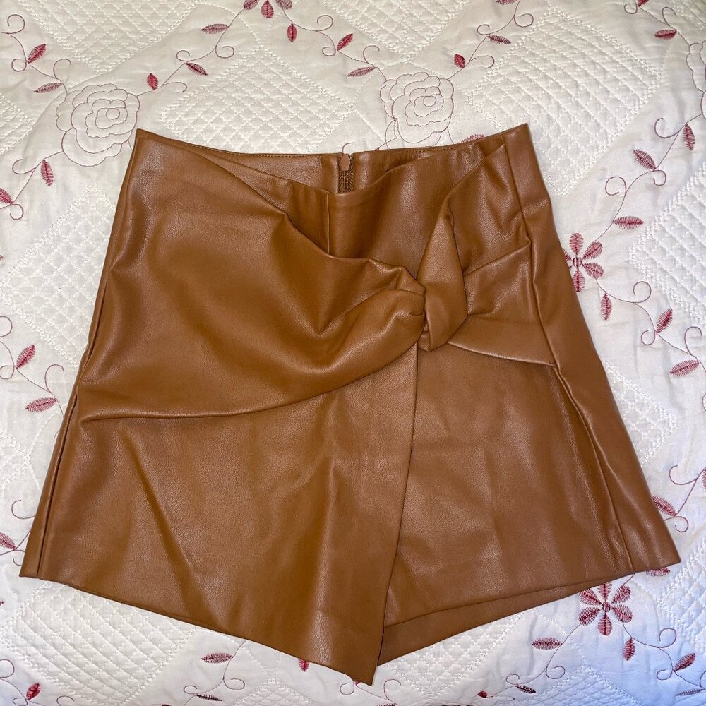 Zara Leather Skort